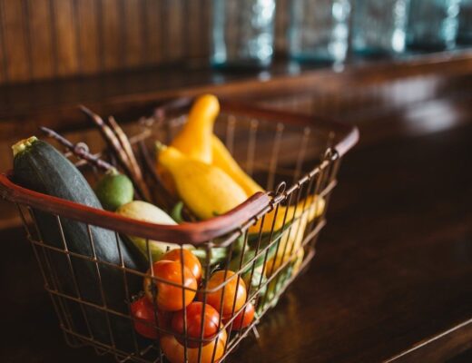 Santa Clarita Grocery - Santa Clarita Grocery Founder Discusses COVID-19 Changes, Safety Procedures - A basket of vegetables on a dark wooden tabletop